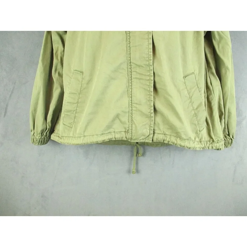 Sun Shadow Jacket Womens Medium Army Green Embroidered Bird Floral Boho L - Picture 6 of 10